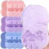 Mini Facial Cleansing Brush Silicone Deep Cleaning Face Scrubber Multi-functional Soft Blackhead Acne Cleansing Pad