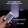 Einfache Verwendung Mehrfarbig Für LED-Lichtteile 5 Sätze DIY-Modell Für LED-Lampen-Kit, RGB 16 Farben 3D-Druckerlicht DIY-Hardware-Modelle