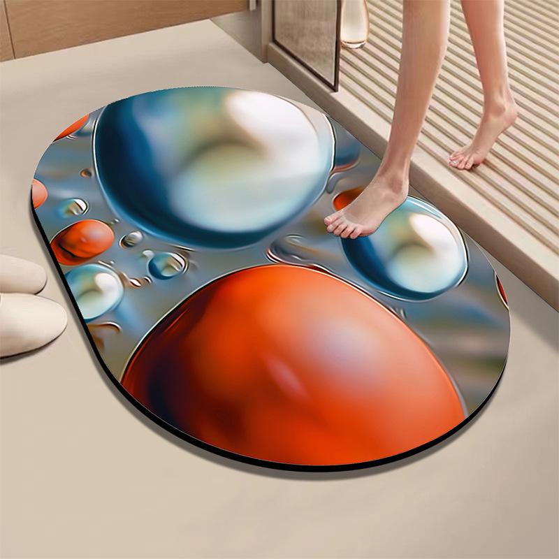 Diatom Absorbent Quick-Dry Non-Slip Bathroom Floor Mat