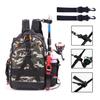 Amitfo Fishing Backpack, Large Capacity, Hiking Backpack, Lightweight Tackle Bag, Bicycle, Motorcycle, Body Bag, Camouflage