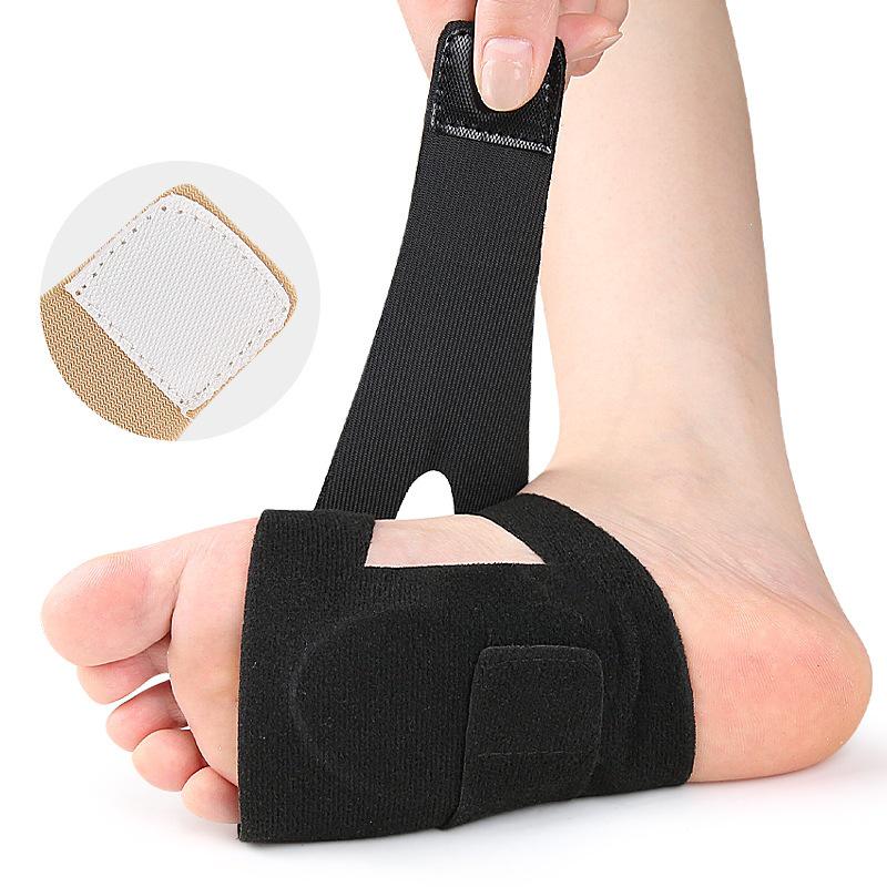 Arch Support Foot Pad with Cross Straps for Knock-Kneed and Flat Feet