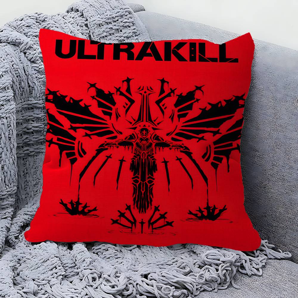 Poduszka do gry ULTRAKILL Poduszka Anime Poszewka na poduszkę na sofę/łóżko Poszewka na poduszkę x cm Moda