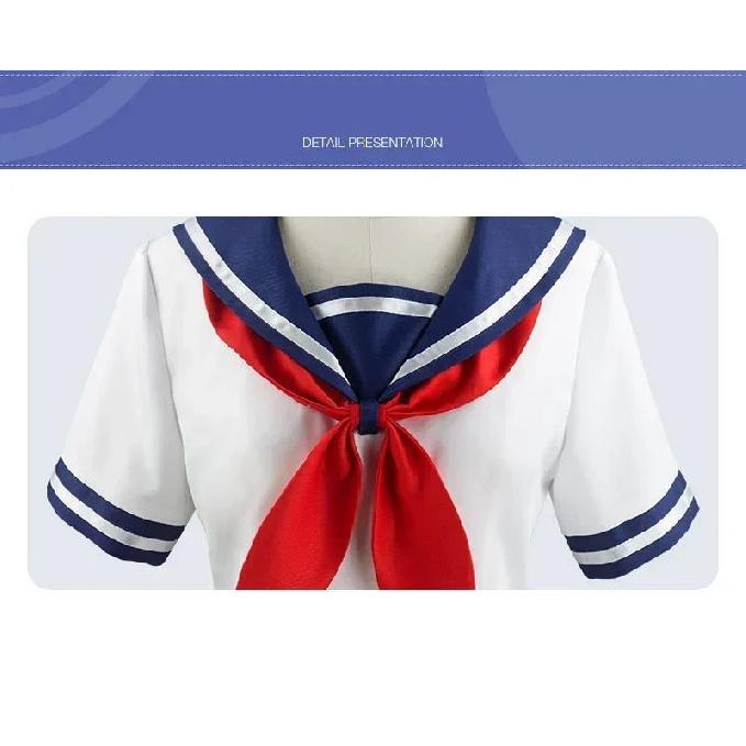 Halloween Jeu Ayano Aishi Cosplay Anime Costume Yandere simulateur Yandere Chan marin Costume lycée Jk uniformes