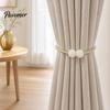 Elegant Curtain Holdbacks 1 Pair Faux Pearl Tiebacks, Beaded Holdbacks, No Hole Accessories Woven Rope Decorative Drapery Holders for Living