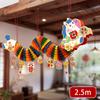 3D Chinese Paper Dragon Garland Spring Festival Ceiling Ornament Lunar New Year Party Restaurant Shopping Mall Hanging Decor
