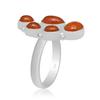 Naturalny Karneol Kamień Szlachetny Solidne Pierścionki Ze Srebra Próby 925 Ręcznie Robione Dla Kobiet i Dziewcząt