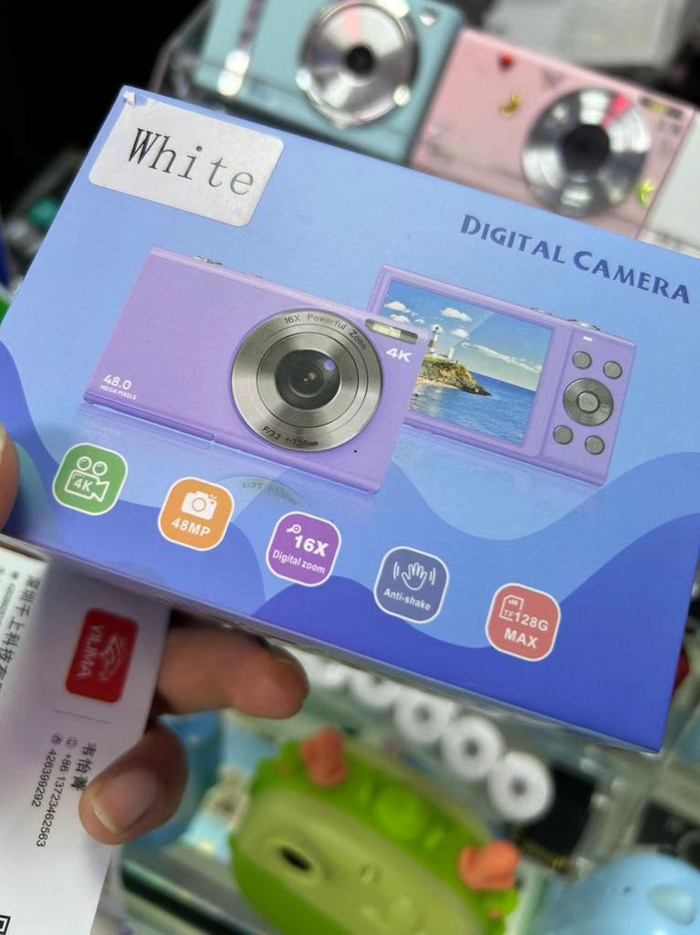 4K HD Digital Kids Camera, Home & Selfie Use, Mini Student Model DC402
