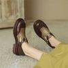 Fashion New Spring/Autumn Round Toe Chunky Heel Women Pumps Mixed Color Loafers Platform Shoes for Women Low Heel Ladies Shoes Handmade