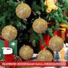 1Box 6cm Christmas Ball Decor Shiny Plush Foam Ball Decoration Xmas Tree Hanging Ornaments Home Party 2026 New Year Navidad Gift
