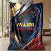Colombia Football Printed Flannel Blanket Skin Friendly Warm Decorative Throw for Indoor Couch Bed Daily Use