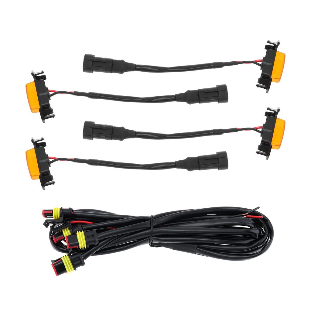 4pcs 12V Super Bright LED Grill Light Car Amber Light Waterproof Fit for Toyota Tacoma TRD Pro Grille Light with Harness WireGood product