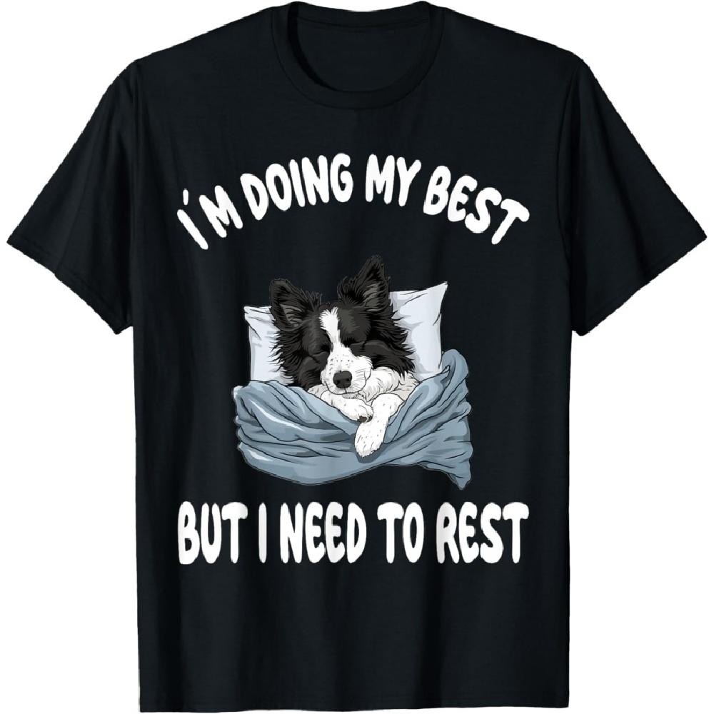 

Border Collie Official Sleepshirt Pajamas Nightgown T-Shirt XXXXXL чёрный