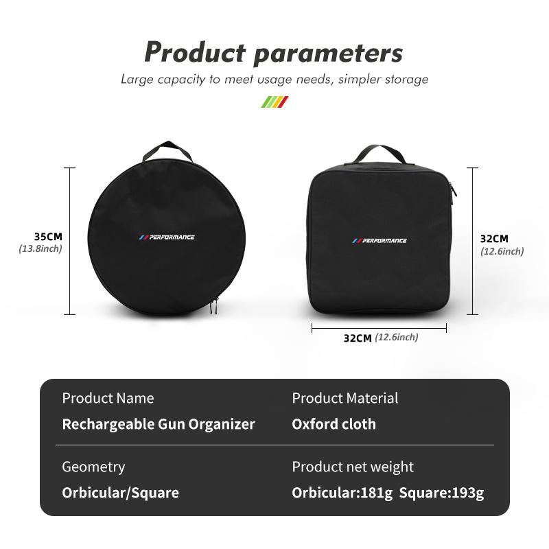 Vehicles Cable Bag Fireproof Car Rechargeable Gun Organizer For BMW E93 F10 F20 F30 F40 F15 F25 F26 F31 F49 F86 M3 M5 X3