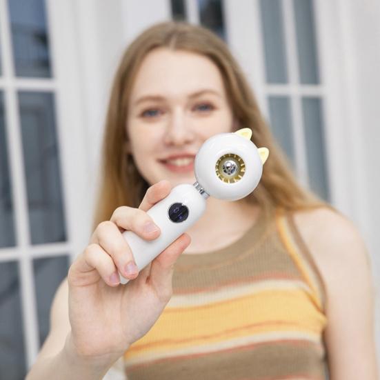 Portable Handheld Turbo Fan Digital Display High-Speed Strong Airflow Low Noise Personal Rechargeable Air Cooler Fan