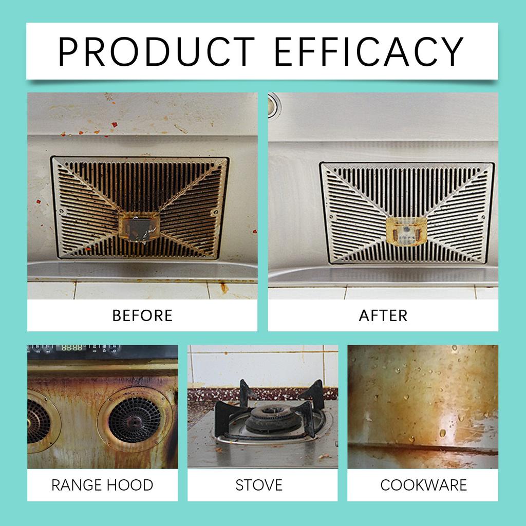 Multi Purpose Cleaner Kitchen Degreaser Foam Cleaning Liquid Household Stove Stain Remover Grill Oven Heavy Duty Grease Removal