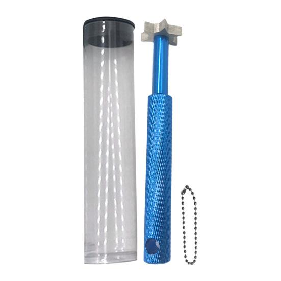 1 sett Golfkølle-sporsliper med 6 hoder Kompakt størrelse Gjenbrukbart 6-tips golfkølle-rengjøringsverktøy