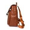 Soft Leather Backpack Women's Large Capacity Travel Backpack Student Schoolbag