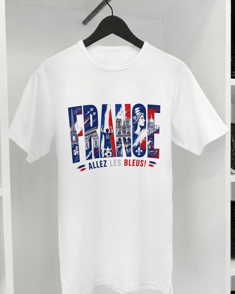 France World Cup 2026 Fan Tee | Football Soccer Game Day Unisex T-shirt 3XL