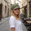 Cute Cat Ears Women's Beret Anime Japanese Style Newsboy Cap Cat Paw Pattern Sweet Baseball Cap Everyday Outfits