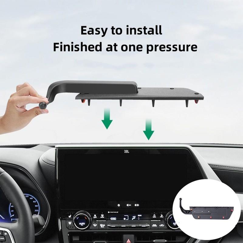 For Toyota Highlander   Car Phone Holder Dashboard Mount Anti-Shake Mobile Phone Stand 360° Rotation Cell Phone Holder