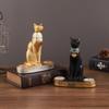 Egyptian Cat Resin Decorative Candlestick OrnamentHome Dining Room Atmosphere Candlestick Decoration
