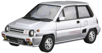 Aoshima Bunka Kyozai The Model Car Series 60 Honda AA City Turbo II 1985 Plastic Model Molded In Color (AOSHIMA) 1/24 No. Kit,