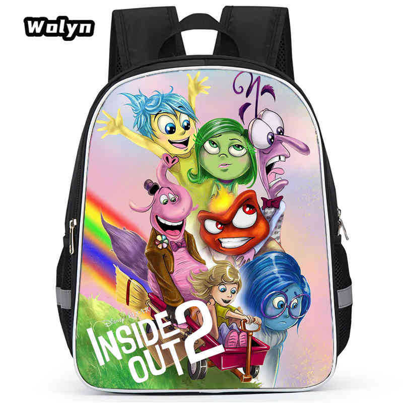Mind Secret Service 2Ide Out Simple Cute Backpack Student School Bag Backpack