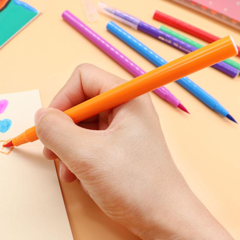 Watercolor Marker Set 18 Colors FineLiner Dual Tip Brush Pen Drawing Painting Watercolor Art Marker Pens for Manga Art Supplies