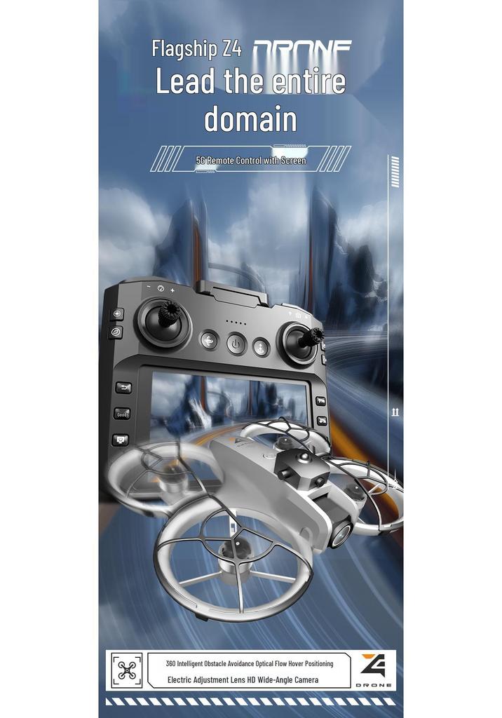 Z4 Large Screen Brushless FPV Drone with HD Camera, Optical Flow Hover, and Remote Control.
