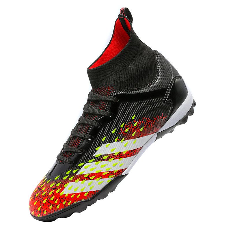 Youth High-Top Football Shoes Men And Women Children Tf Broken Nails Ag Long Spikes Student Sports Training Shoes Men