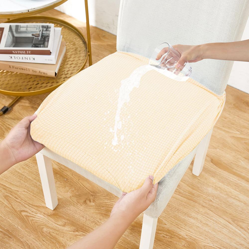 Jacquard Waterproof Chair Cover Spandex Stretch Stool Case Dining Room Kitchen Adjustable Chairs Pad Cover Pad for Home Hotel