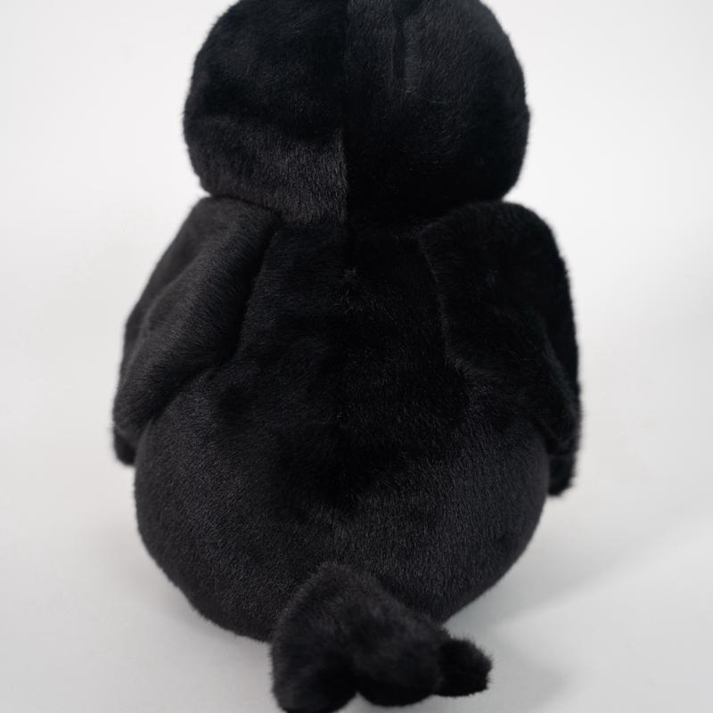 Cute Crow Holding Pumpkin Plush Toy Fluffy Cartoon Animal Stuffed Doll Home Decor Gifts For Boys