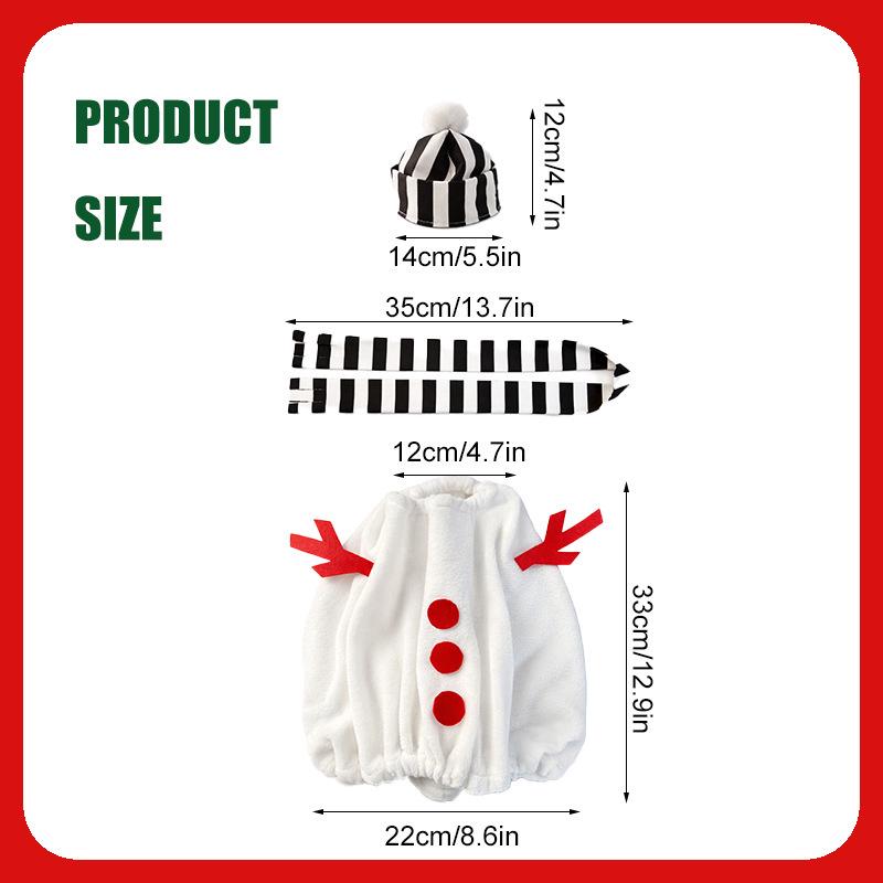 2025 Winter Snowman Porch Goose Costume for Outdoor Yard Decoration