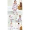 Kids Flannel Onesie Pajamas Cartoon Loungewear Christmas Costume Flannel Sleeping Bag Jumpsuit