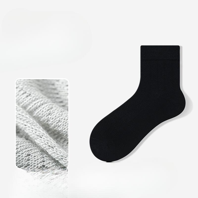 

Мужские летние тонкие коммерческие носки-сетка, дышащие, впитывающие пот, с антибактериальным дезодорирующим эффектом 1 pair