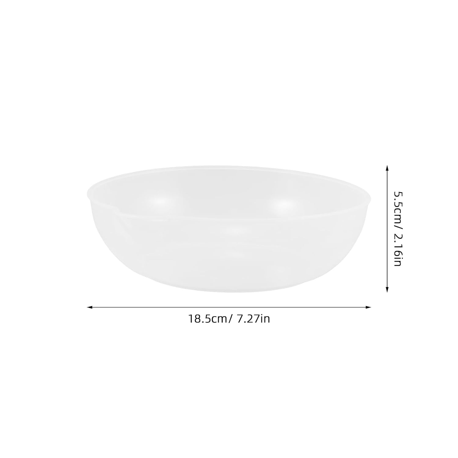 Lurrose 2pcs Food Weighing Bowl, Digital Measuring Mini Scale Cup, Pan Tray for Weigh Boats