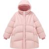 Unisex Goose Down Hooded Mid-Length Kids' Puffer Jacket