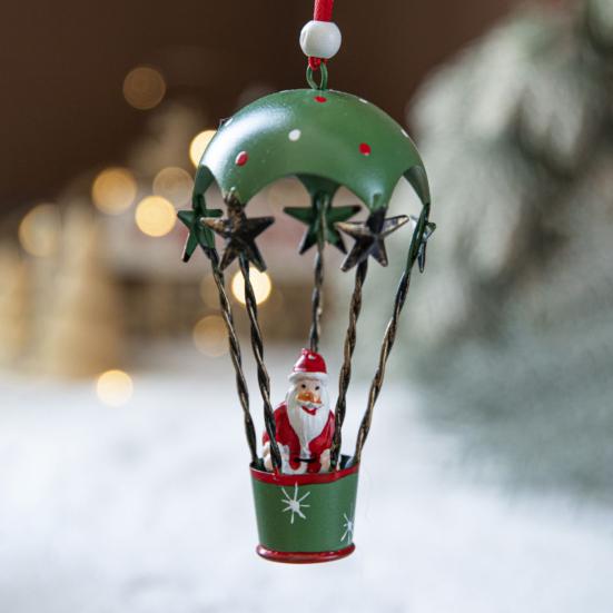 Závěsná ozdoba na vánoční stromek se šňůrkou, snadná instalace, ručně malovaná figurka, sváteční ozdoba sněhulák Santa Claus