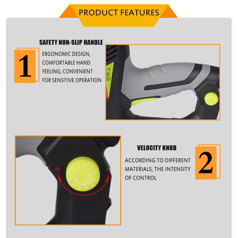 2 IN 1 Heavy Duty Electric Tacker Stapler Power Tool Furniture Staple Gun Nail Gun for Frame with 400 Staples Nail Woodworking