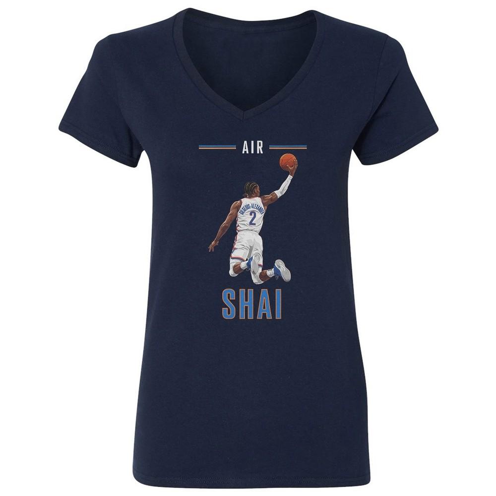

Air Design Shai-Inspired - OKC Fans Tribute Ladies V-Neck Tshirt Unisex T-Shirt XL