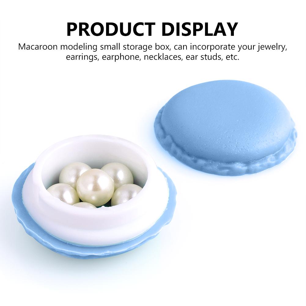 Details about / 6Pcs Macaron Storage Box For Ear Jewelry Lovely Candy Mixed Color Mini Organizer