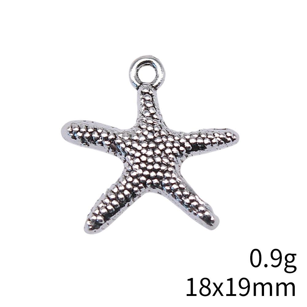 Seestern Meeres-Charms Kollektion Tier-Charms Für Strand-Thema DIY Armband Halskette Schmuckherstellung Zubehör Für