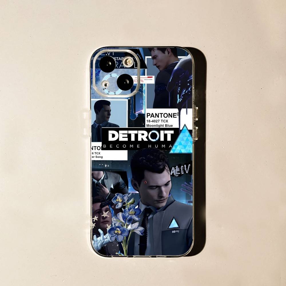 

D-Detroit Become Human Игра Для iPhone 17,16,15,14,13,12,11 Pro,Max,Plus,X,XS,XR,SE4,E Mini Прозрачный Чехол для Телефона с Принтом iPhone13