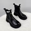 Stivali alla moda stivali Martin da donna nuovi autunno e inverno velluto testa di mango suola spessa stivali in pelle sottile