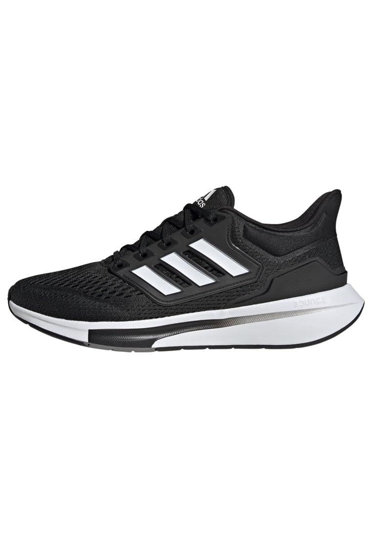 Беговые кроссовки Adidas EQ21 Run для WF306 Core Four Размер см Мужские, Черный/Белый/Серый (GY2190), 25,0