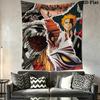 Bleach Wall Tapestry Aesthetic Wall Hanging Printed Fabric Blanket Decorative Tapestries for Bedroom Living Room Home Decor
