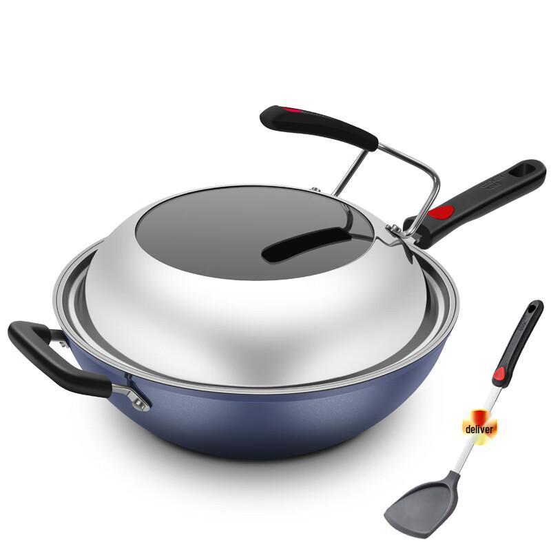 

COOKER KING 32cm 316L Composite Steel Smokeless Wok