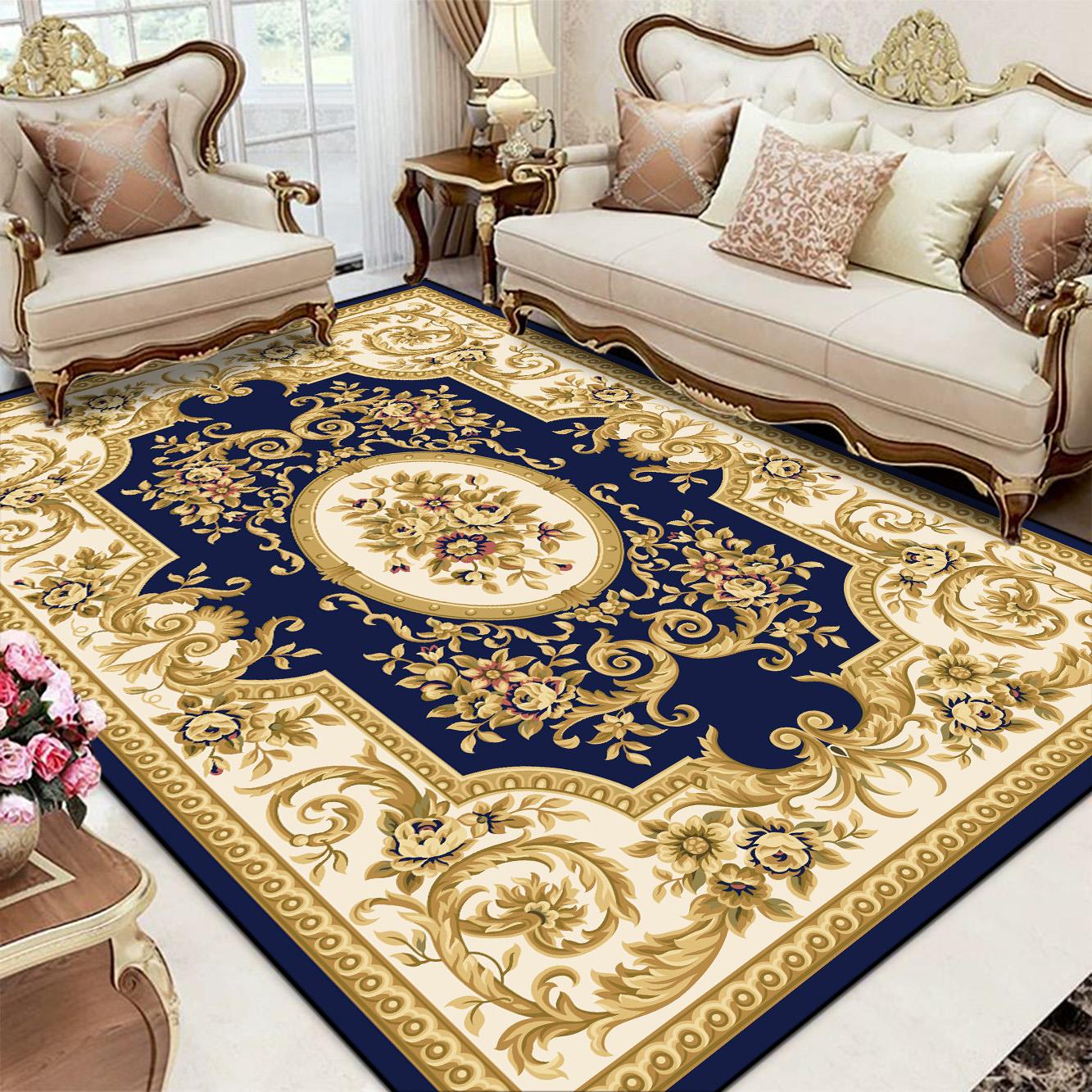 

Роскошный ковер в китайском стиле для гостиной, большой ковер, нескользящий ковер для украшения спальни, моющийся коврик для журнального столика в гардеробной 60x90cm door mat