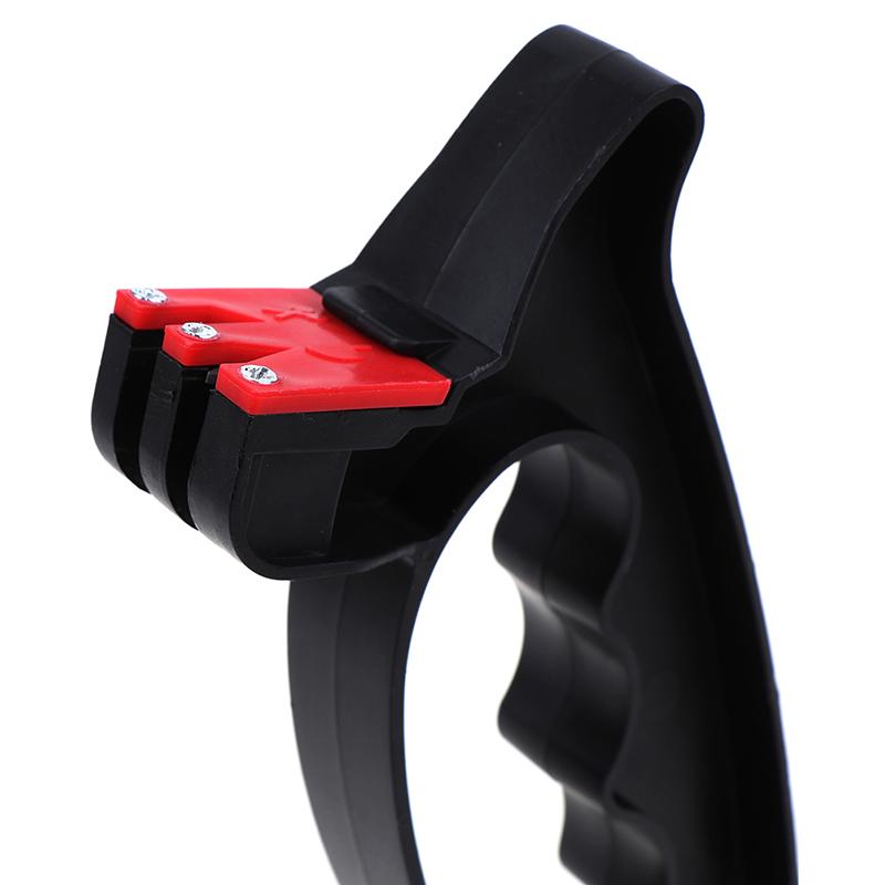 2 In 1 Handheld Messer Schere Klingen Messerschärfer Schärfen Kochwerkzeuge
