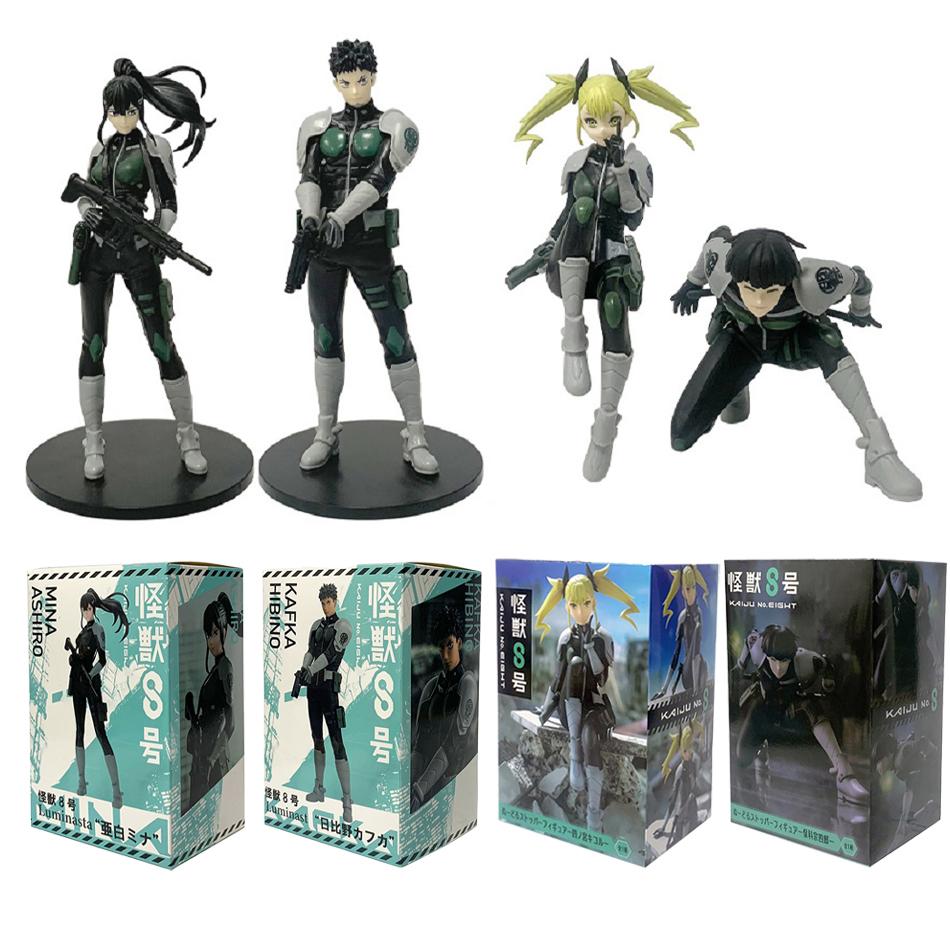Anime Figurine Kaiju No. 8 Soshiro Hoshina Kikoru Shinomiya Kafka Figure PVC Anime Standing Posture Model Toy Gift Action Figure